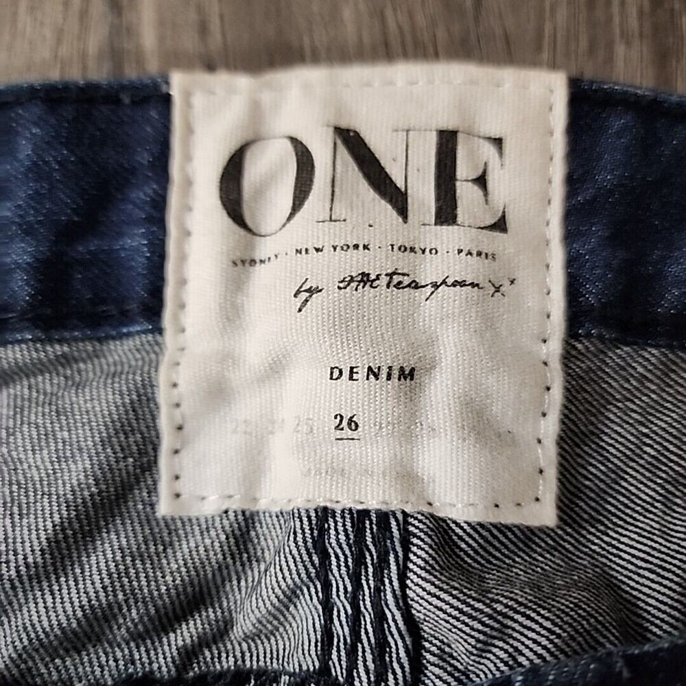 One Teaspoon Thrashed Free Bird Low Waist Rigid Skinny Jeans Size 26 Distressed - Picture 5 of 6